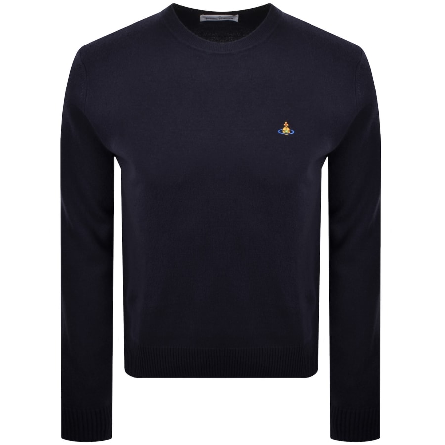 Vivienne Westwood Alex Round Neck Jumper Navy | Mainline Menswear us